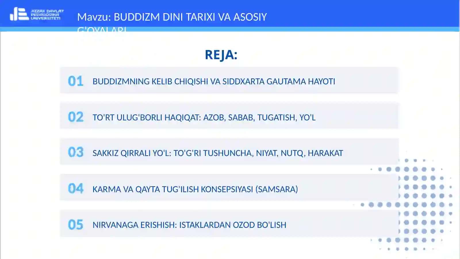 Buddizmning kelib chiqishi va Siddxarta Gautama hayoti 2