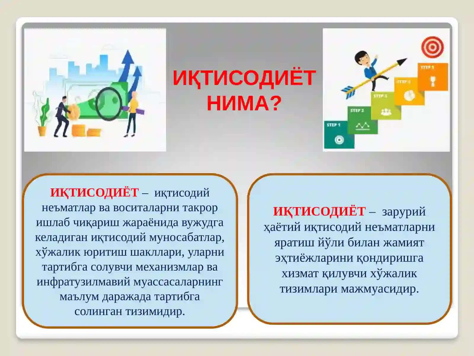Иқтисодиёт назарияси фанига кириш 2