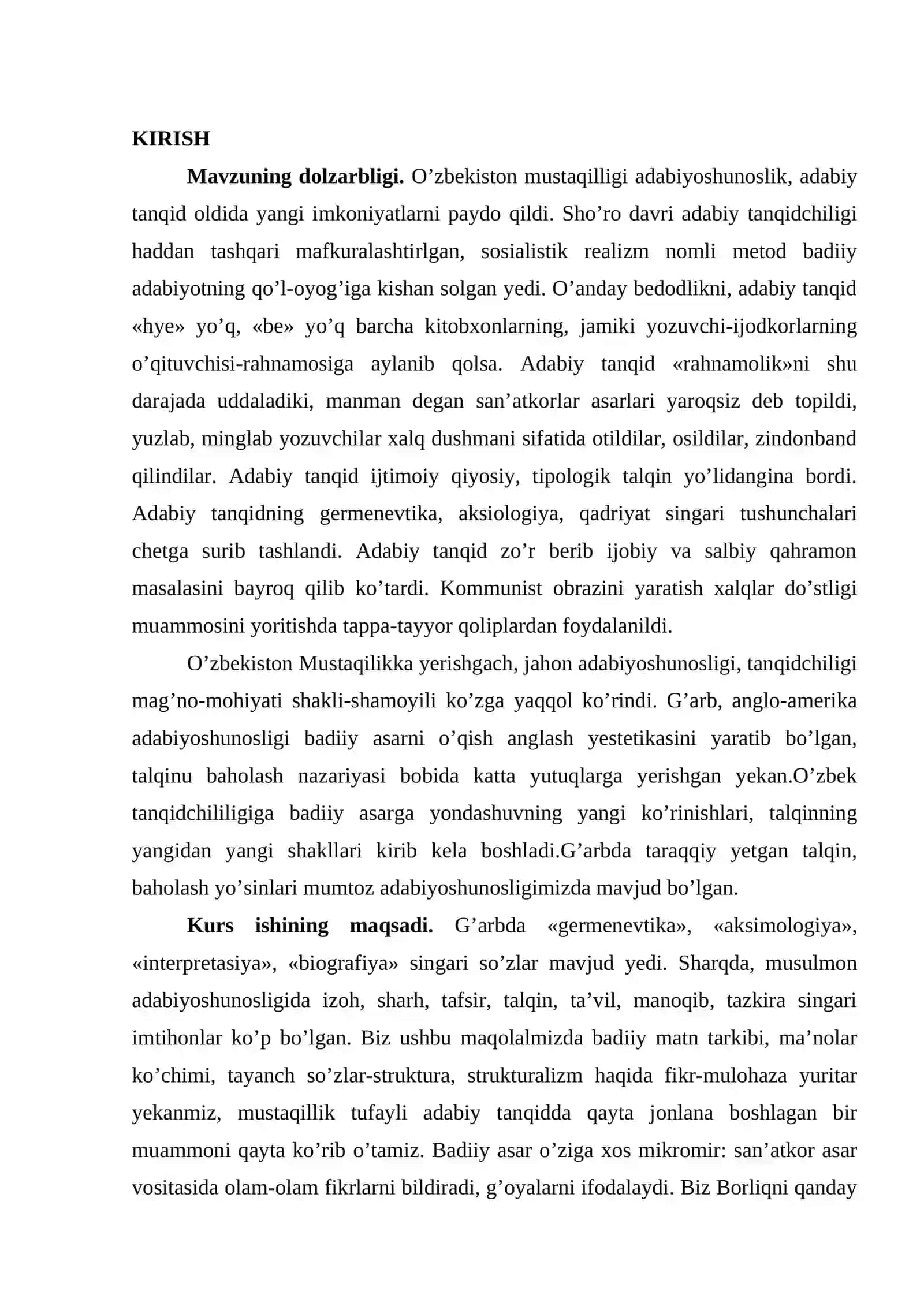 ZAMONAVIY OʻZBEK NASRCHILIGI, UNDA SHAKL VA MAZMUN MUTANOSIBLIGI 2