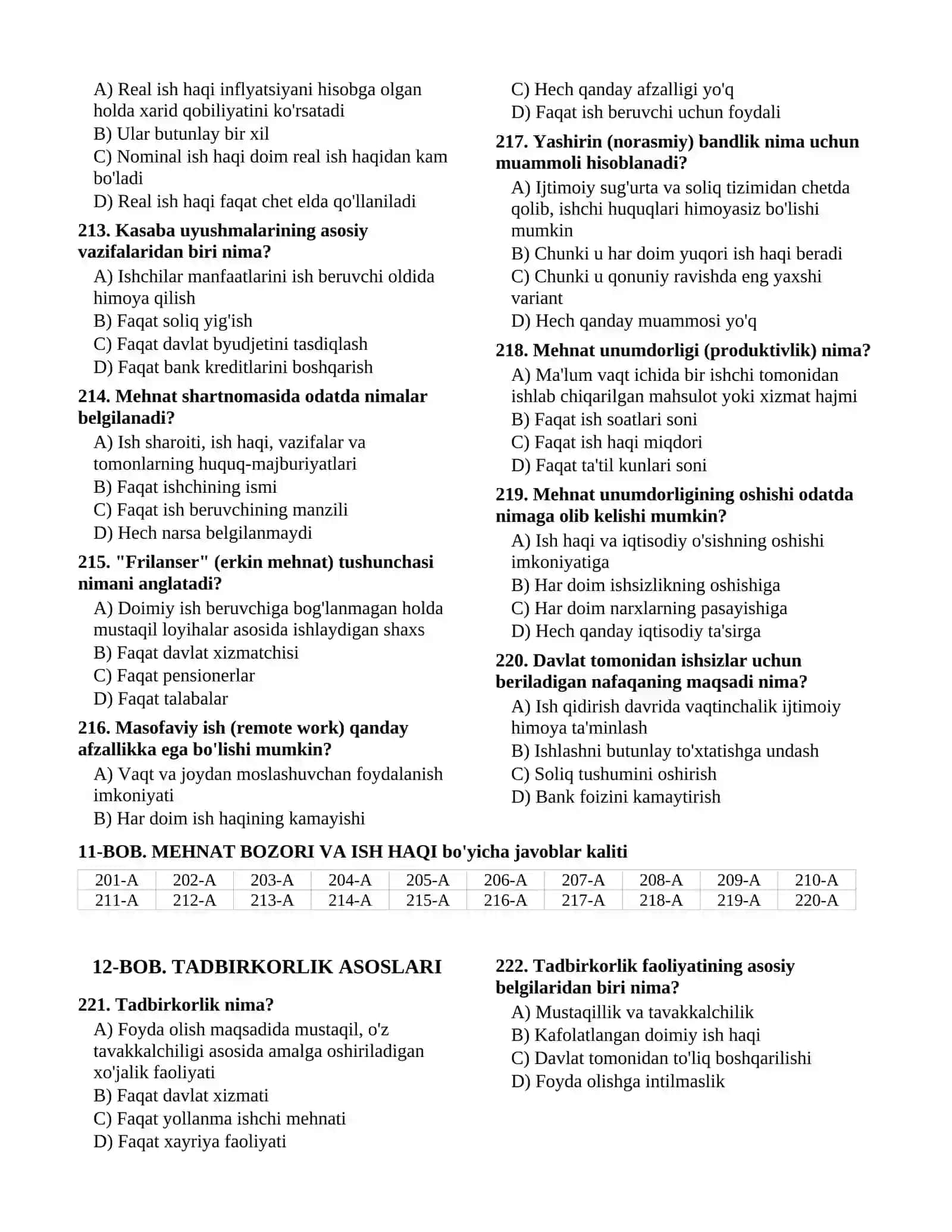 MOLIYAVIY SAVODXONLIK VA MIKROIQTISODIYOT ASOSLARI (DAVOMI) 2