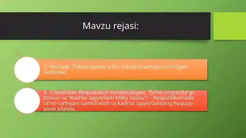 Mustaqillik yillari da pedagogik fikrlar rivoji 2