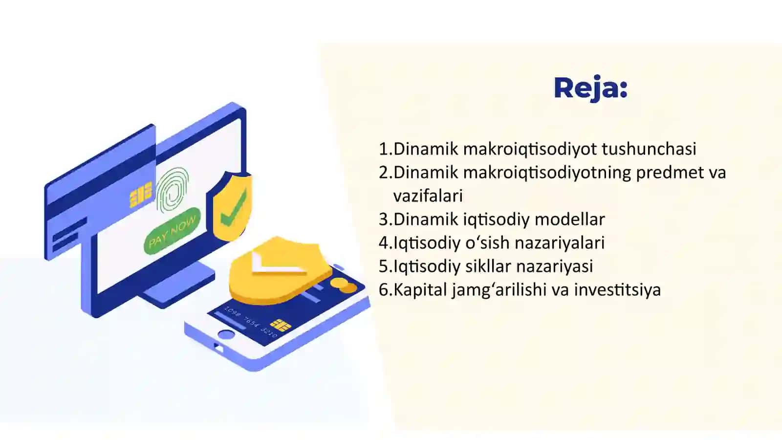 DINAMIK MAKROIQTISODIYOTNING NAZARIY ASOSLARI 2