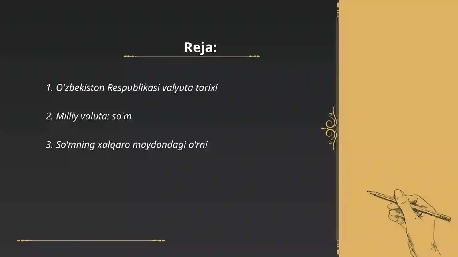 O'zbekiston Respublikasi pul tizimi elementlari 2