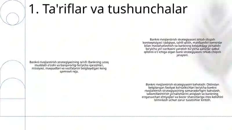 Bank Rivojlanish Strategiyasini Ishlab Chiqish Va Baholash 2