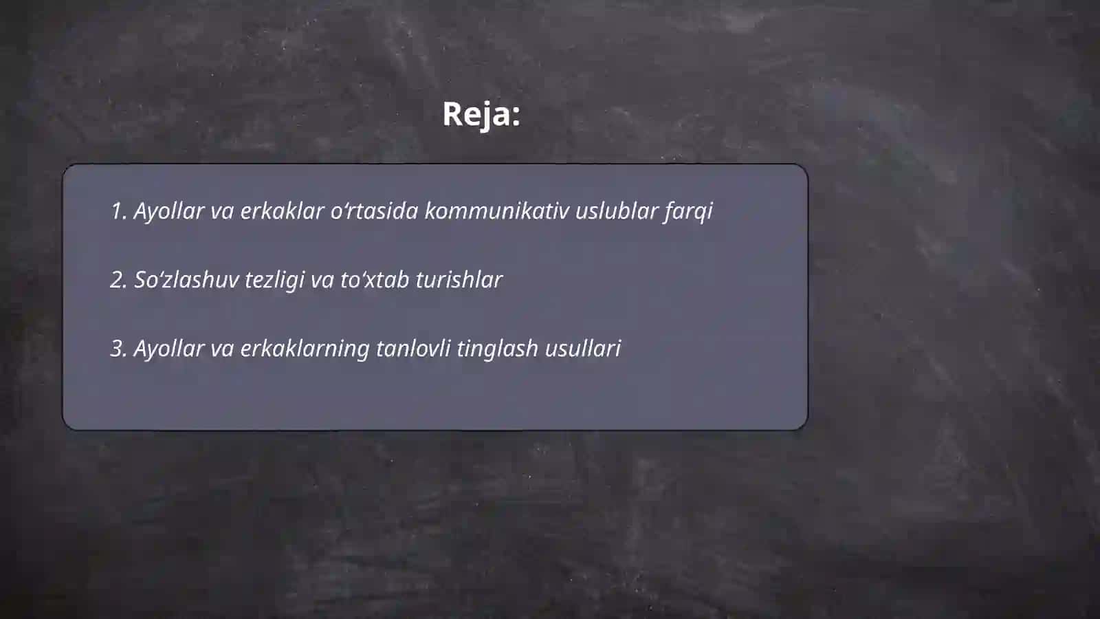 Ayol va erkak kommunikativ sohadagi gendr farqlar 2