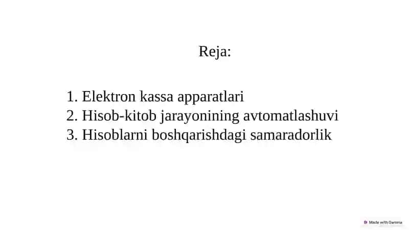 Elektron kassa apparatlari vazifasi  va ishlash tartibi. 2