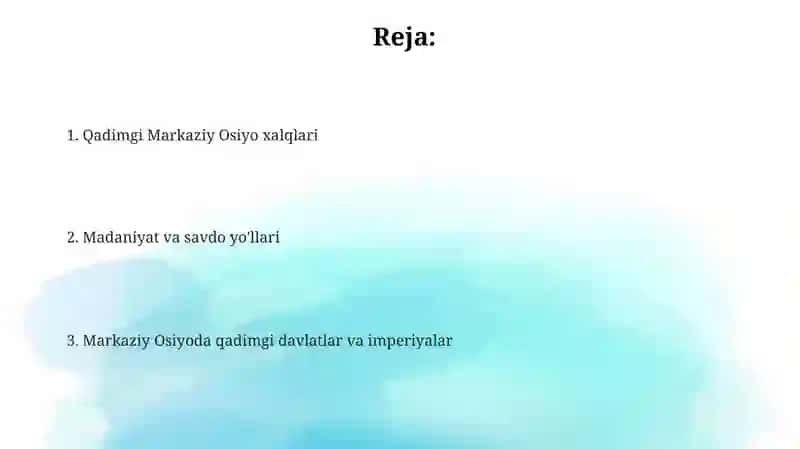 Antik davrda Markaziy Osiyo 2