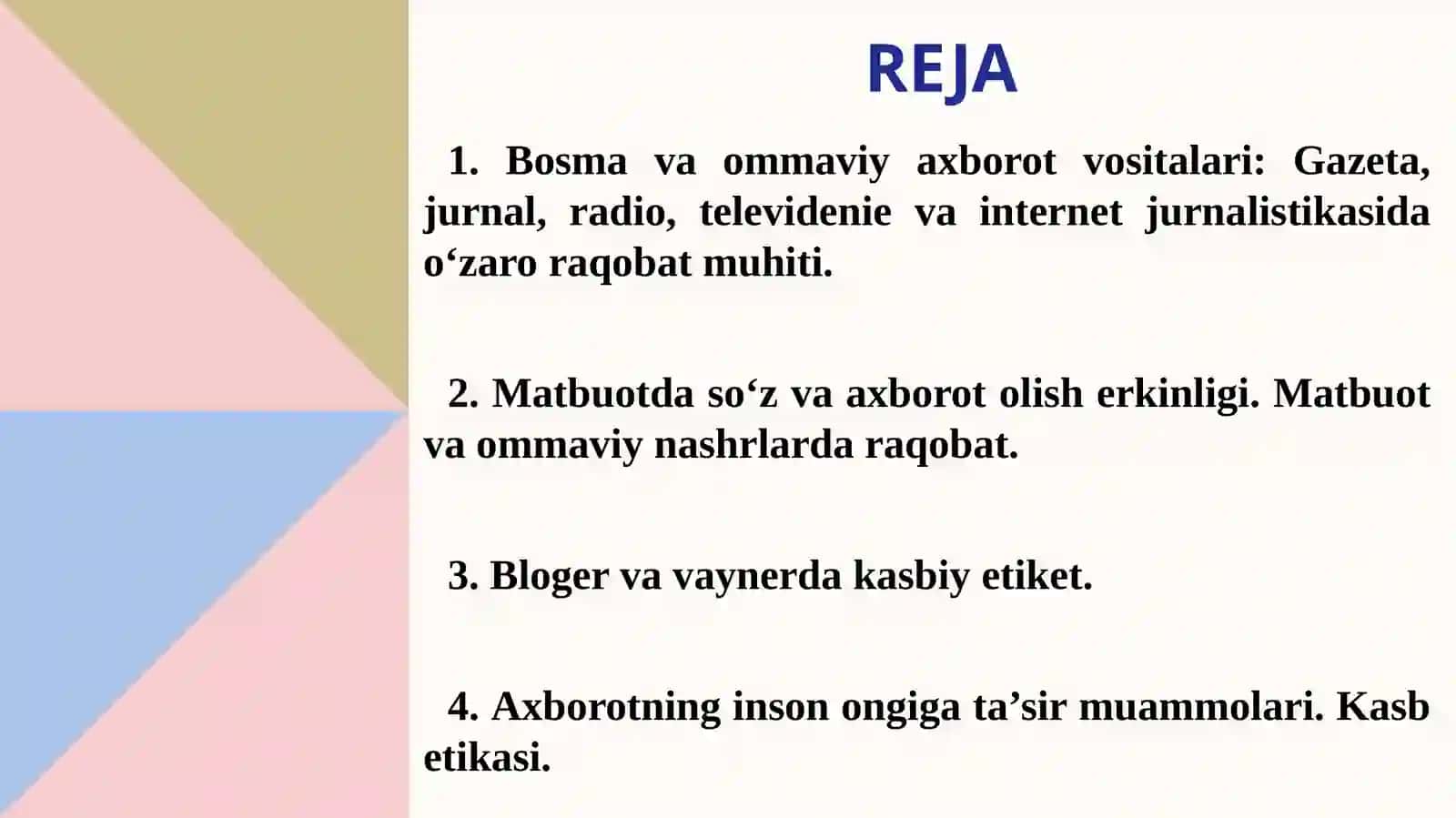 Media maydon tuzilishi va internet jurnalistikasi raqobat muhiti 2