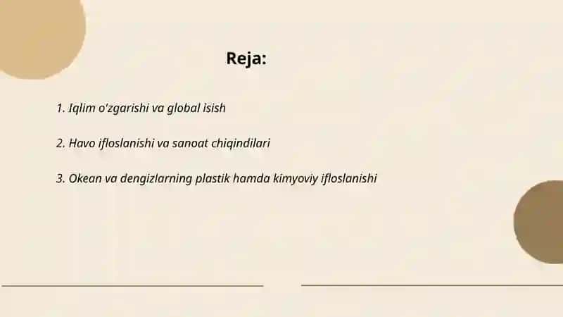 Global muammolar xaqida taqdimot 2