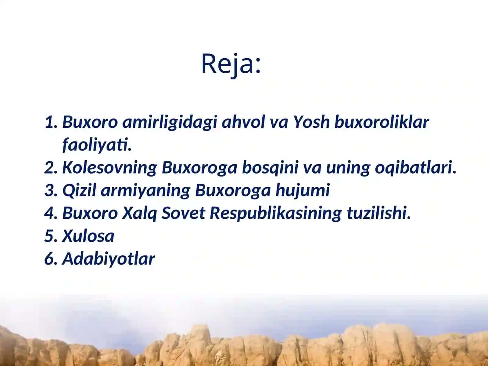 Buxoro amirligidagi ahvol va yosh buxoroliklar faoliyati 2