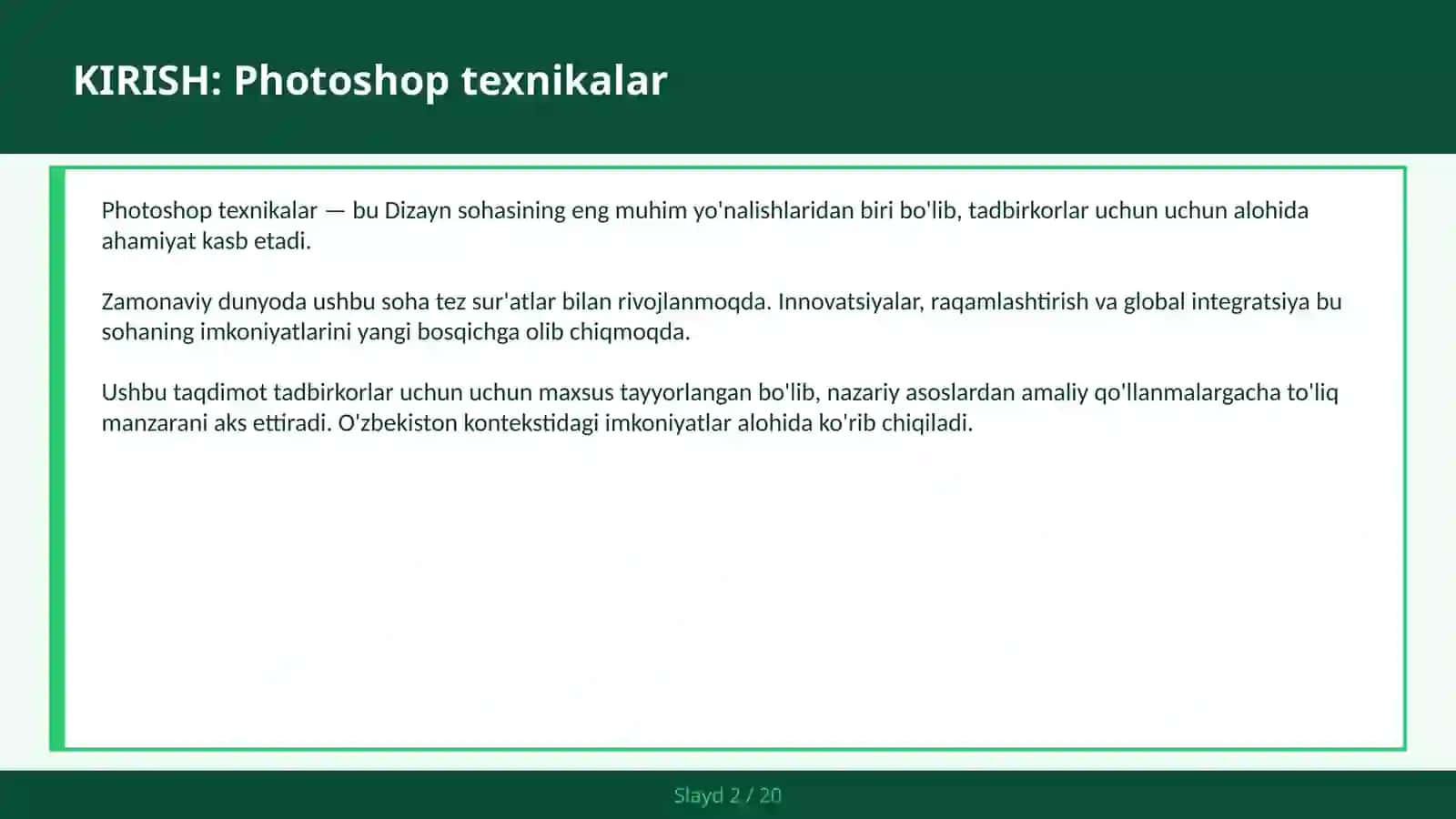 Photoshop texnikalar 2