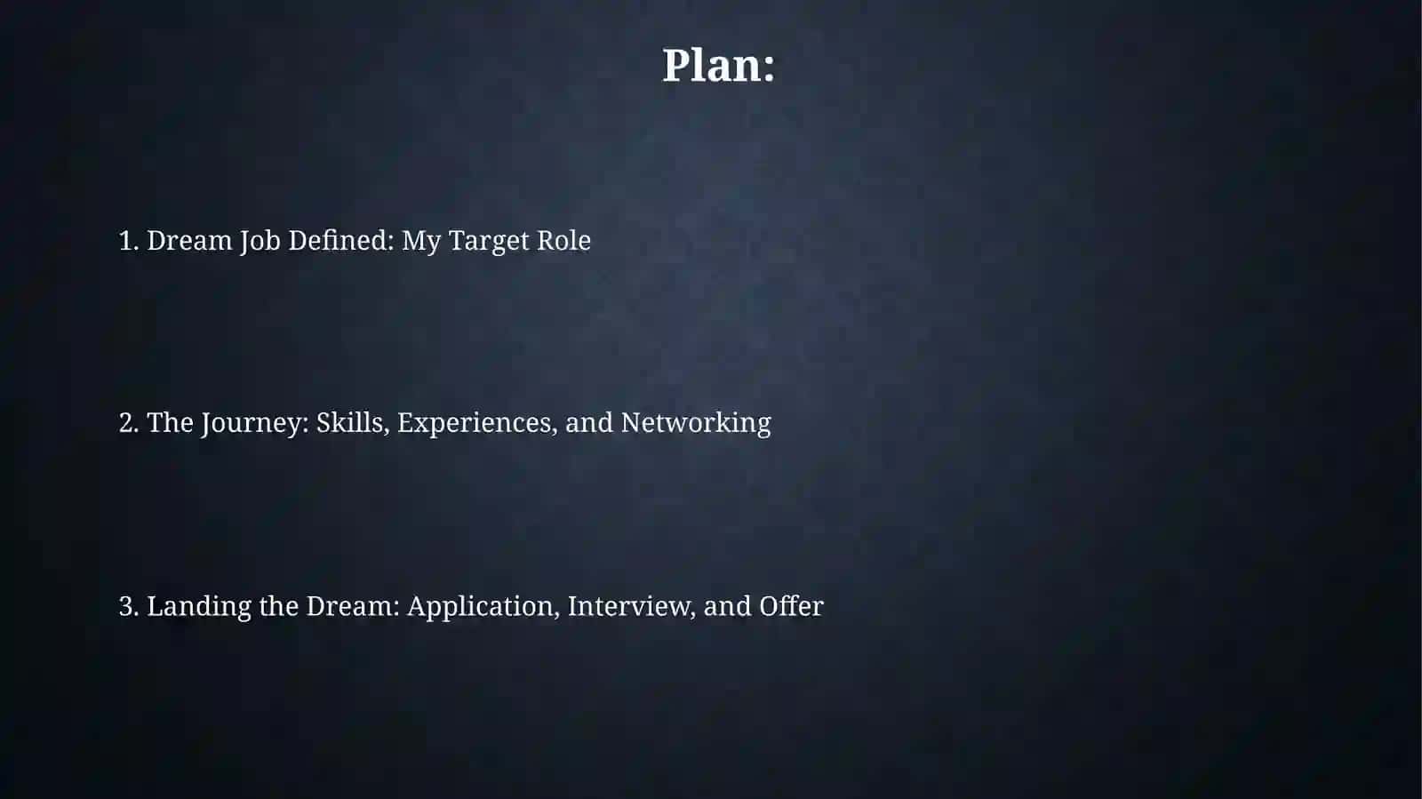 How I got my dream job 2