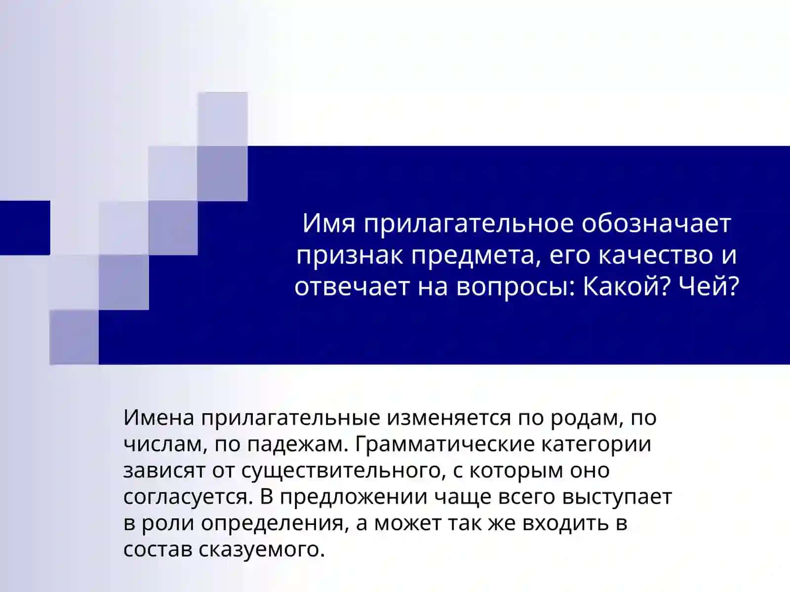 Фукциилексико-грамматических разрядов и словоформ прилагательных 2