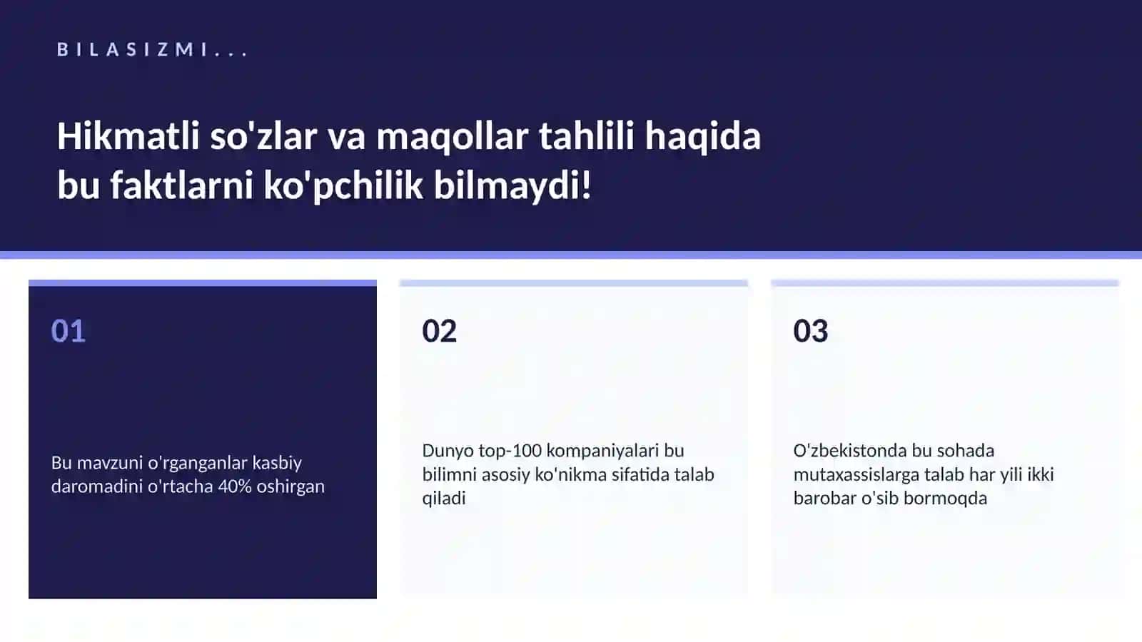Hikmatli so'zlar va maqollar tahlili 2