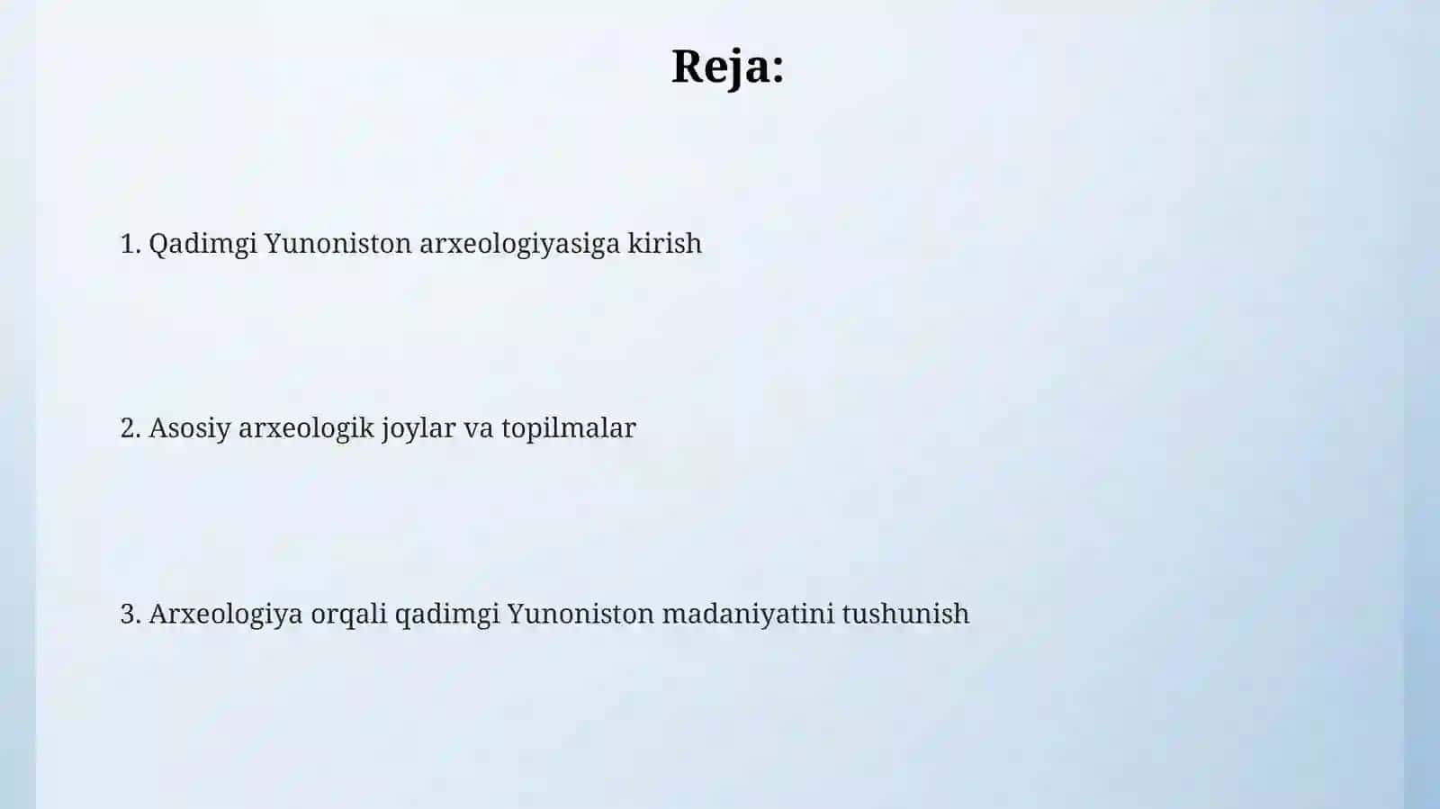 Qadimgi Yunoniston arxeologiya 2