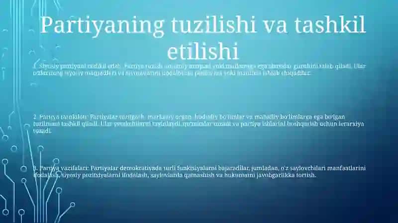Siyosiy Partiyalar Faoliyati 2