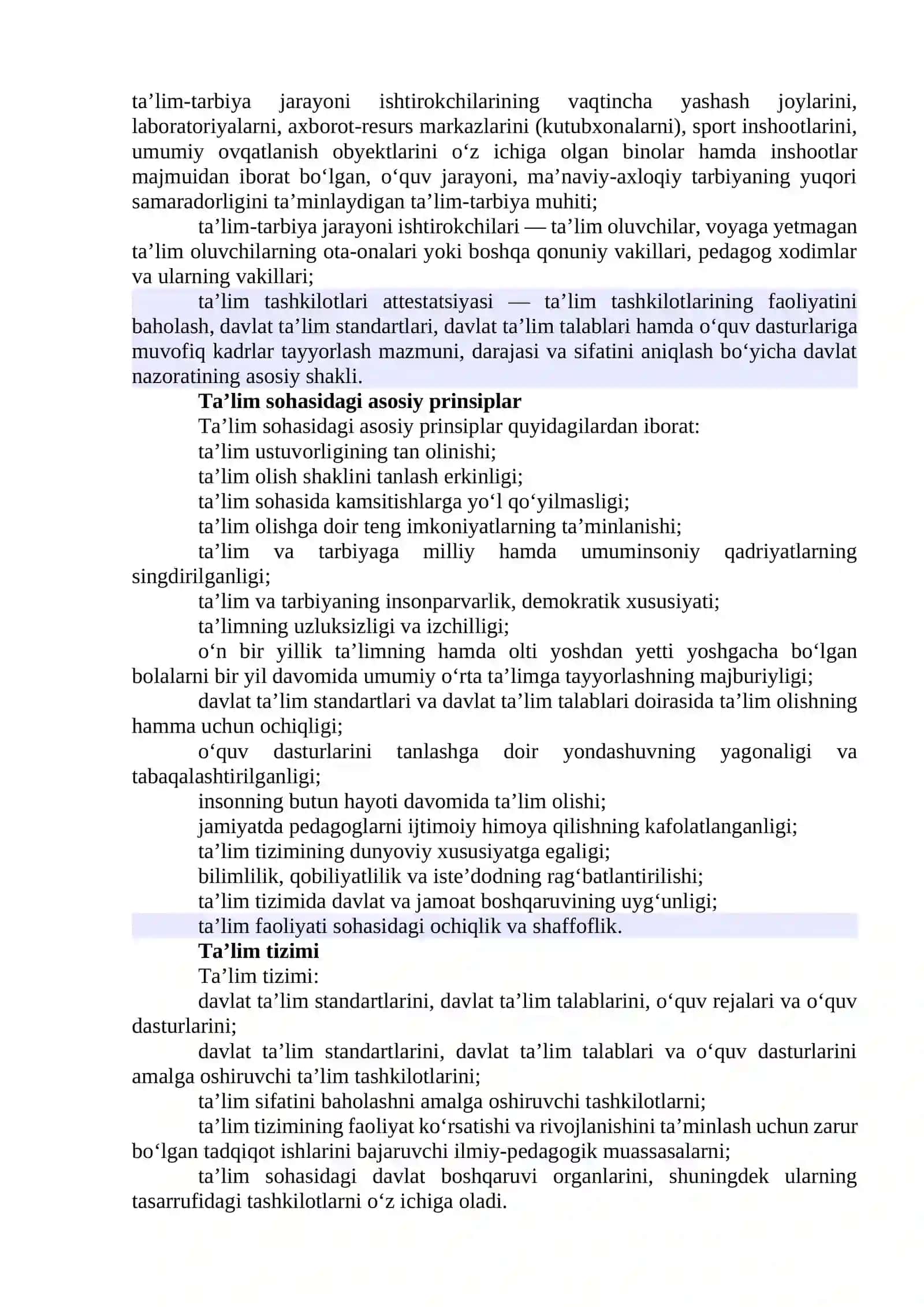 O‘zbekiston Respublikasida ta’lim tizimini rivojlantirishning konseptual asoslari 2
