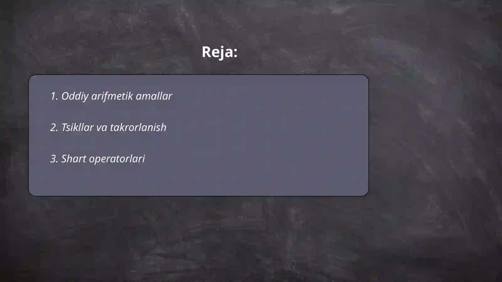 Oddiy arifmetik amallar 2