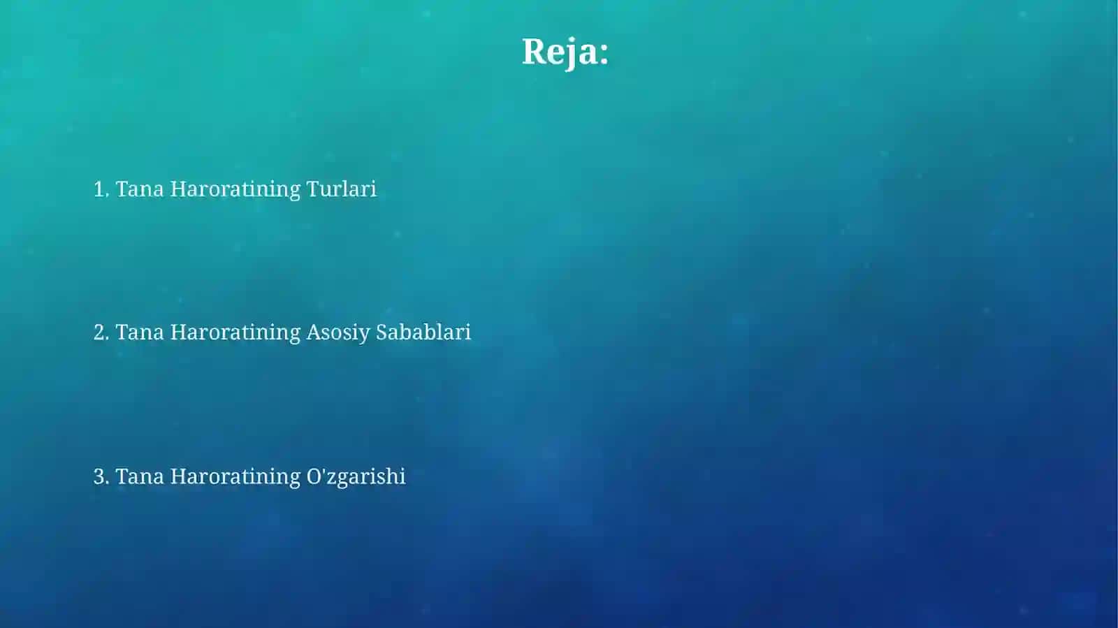 Inson tana haroratining oʻzgarishi, turlari va asosiy sabablari 2