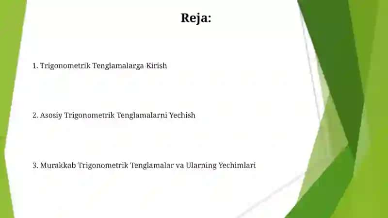 Trigonometriktenglamalar 2