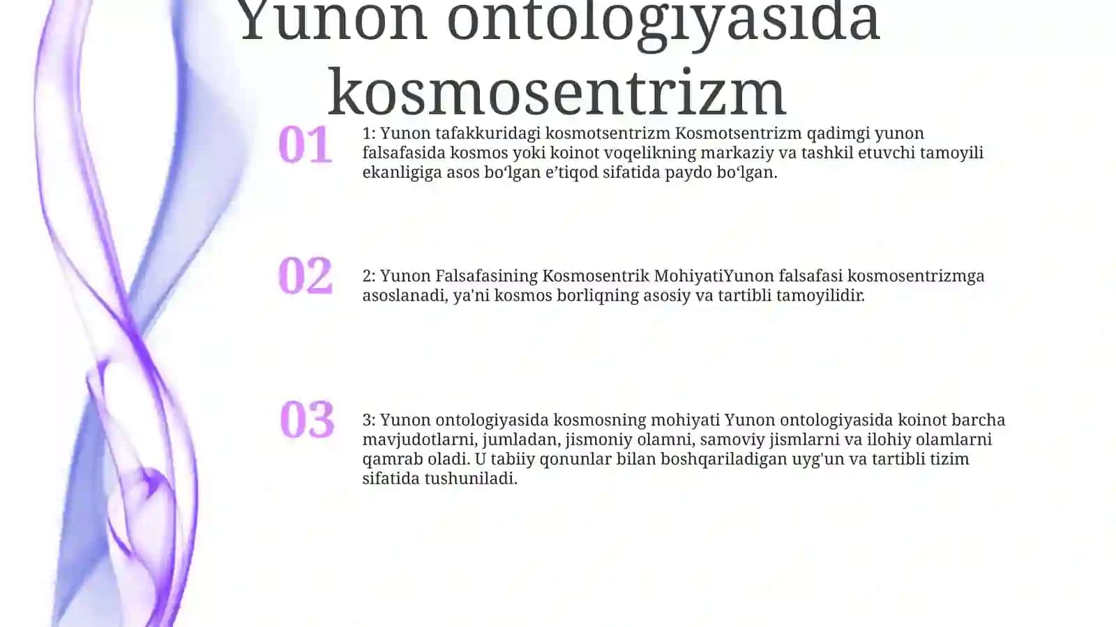 Yunon Falsafasining Kosmosentrik Mohiyati 2