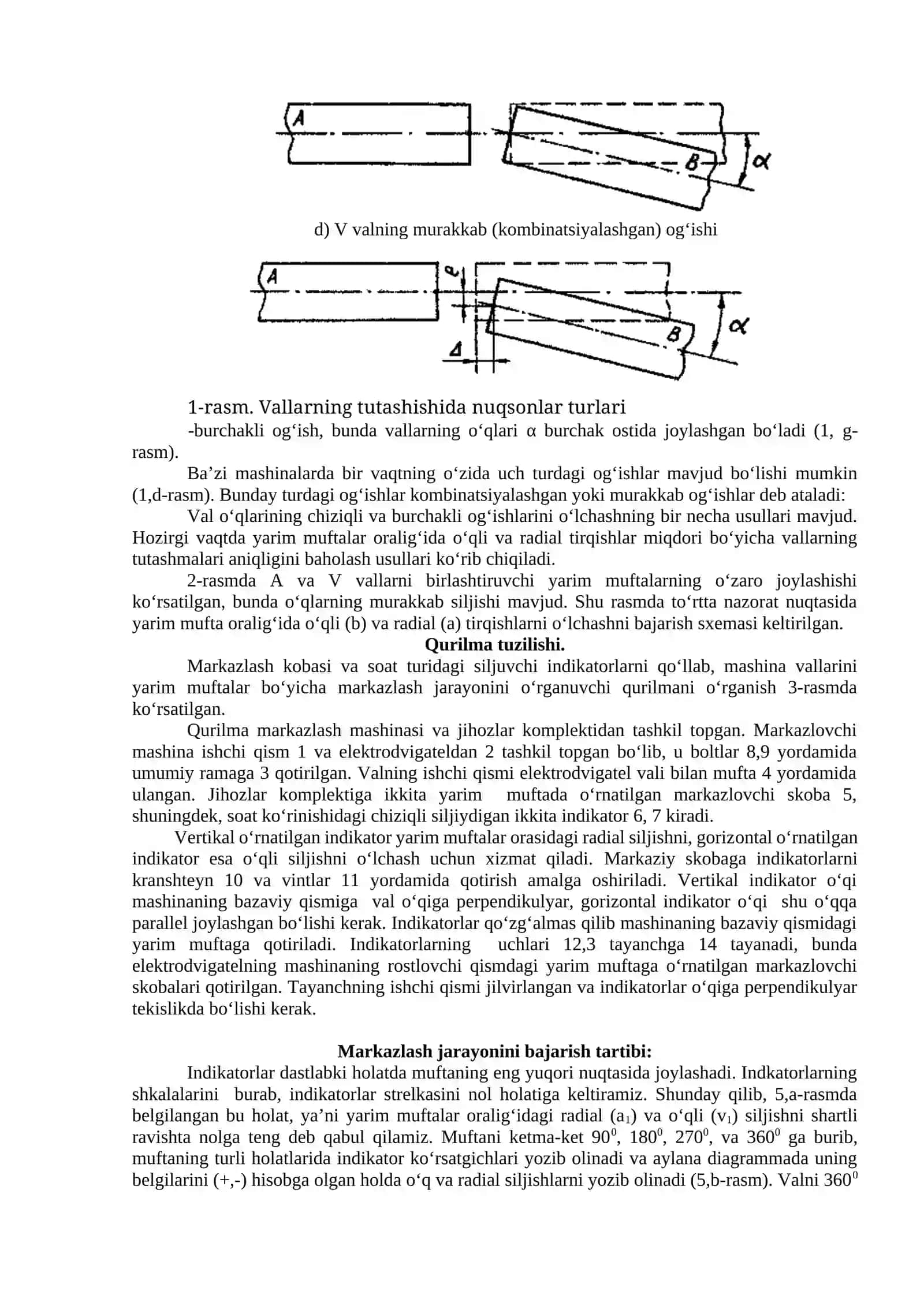 TEXNOLOGIK MASHINALARNING VALLARINING O‘QLARINI YARIM MUFTA BILAN MARKAZLASH. 2