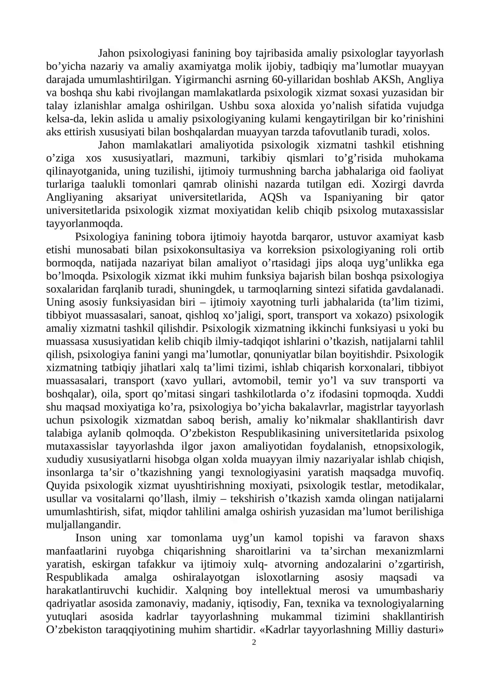 Psixologik konsultatsiya va psixokorreksiya ma’ruza matni 2