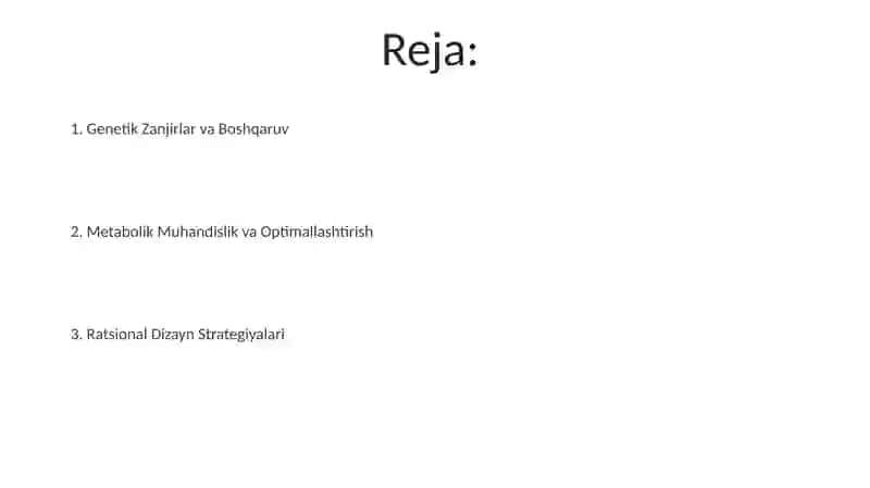 Oqilona biosintezi va uning genetik darajasidagi regulyatsiyasi 2
