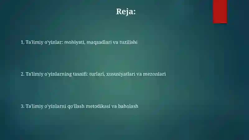 Pedagogikoʻyinlartipologiyasi 2