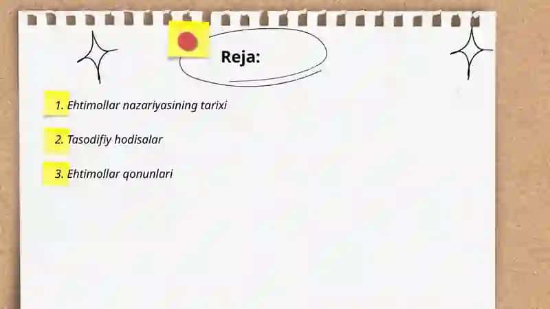 Ehtimollar nazariyasi asoslari 2