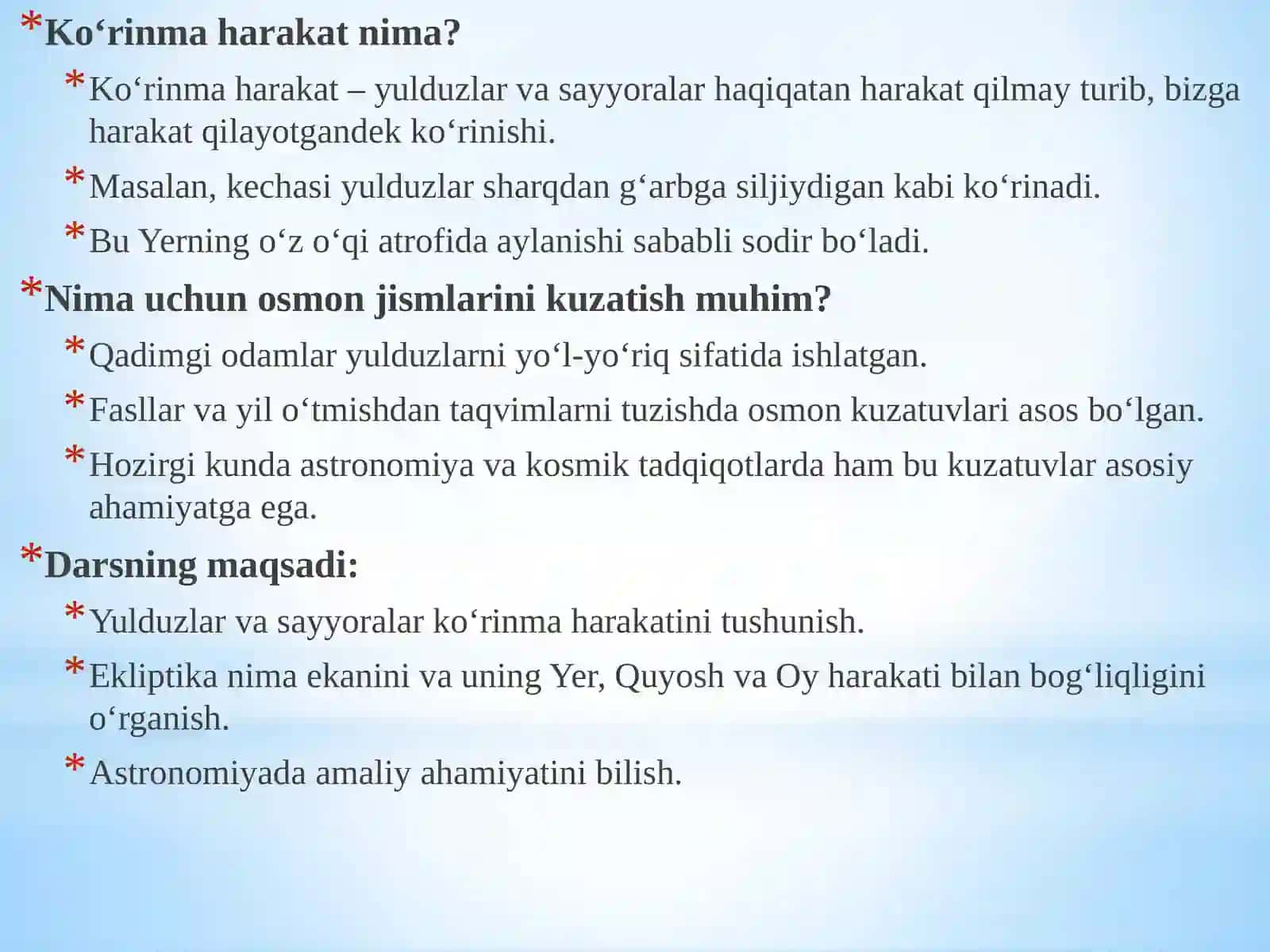 Ko‘rinma harakatlar 2