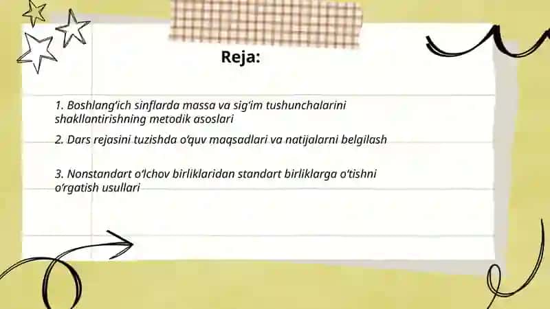 Boshlang‘ich sinflarda massa va sig‘im o‘lchov birliklarini o‘rgatish metodikasi 2