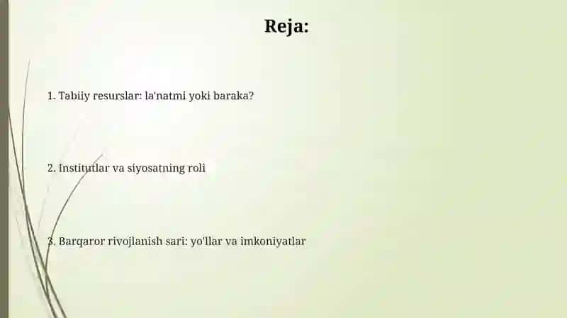 Tabiy boyliklar:nega ba'zilari rivojlanib ba'zilari qashshoqlikka botmoqda 2