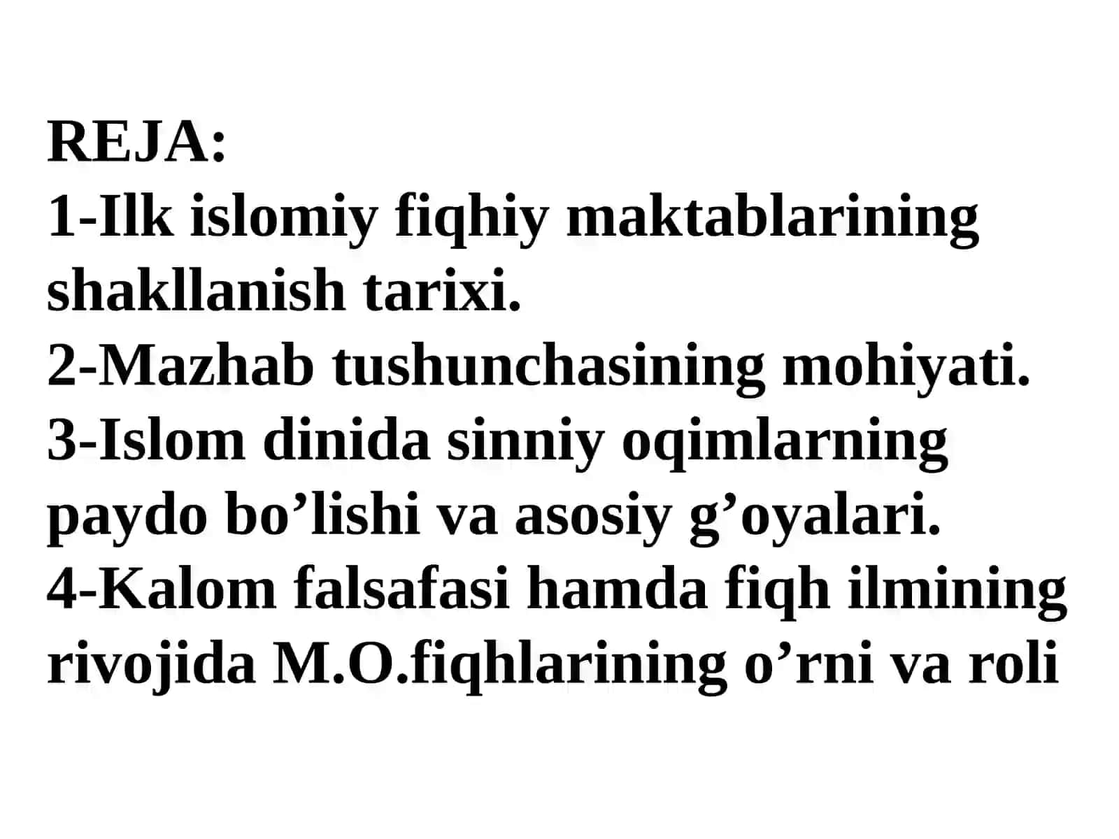 Islom fiqhiy maktablari 2