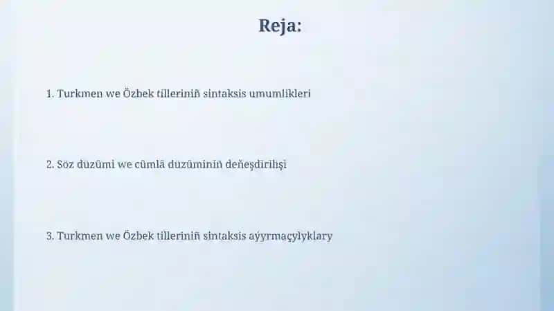 Turkman ozarbayjon turk tillarning sintaktik xususiyatlari 2