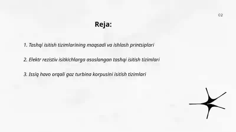 Gaz turbinali dvigatellarning tashqi isitish tizimlari 2