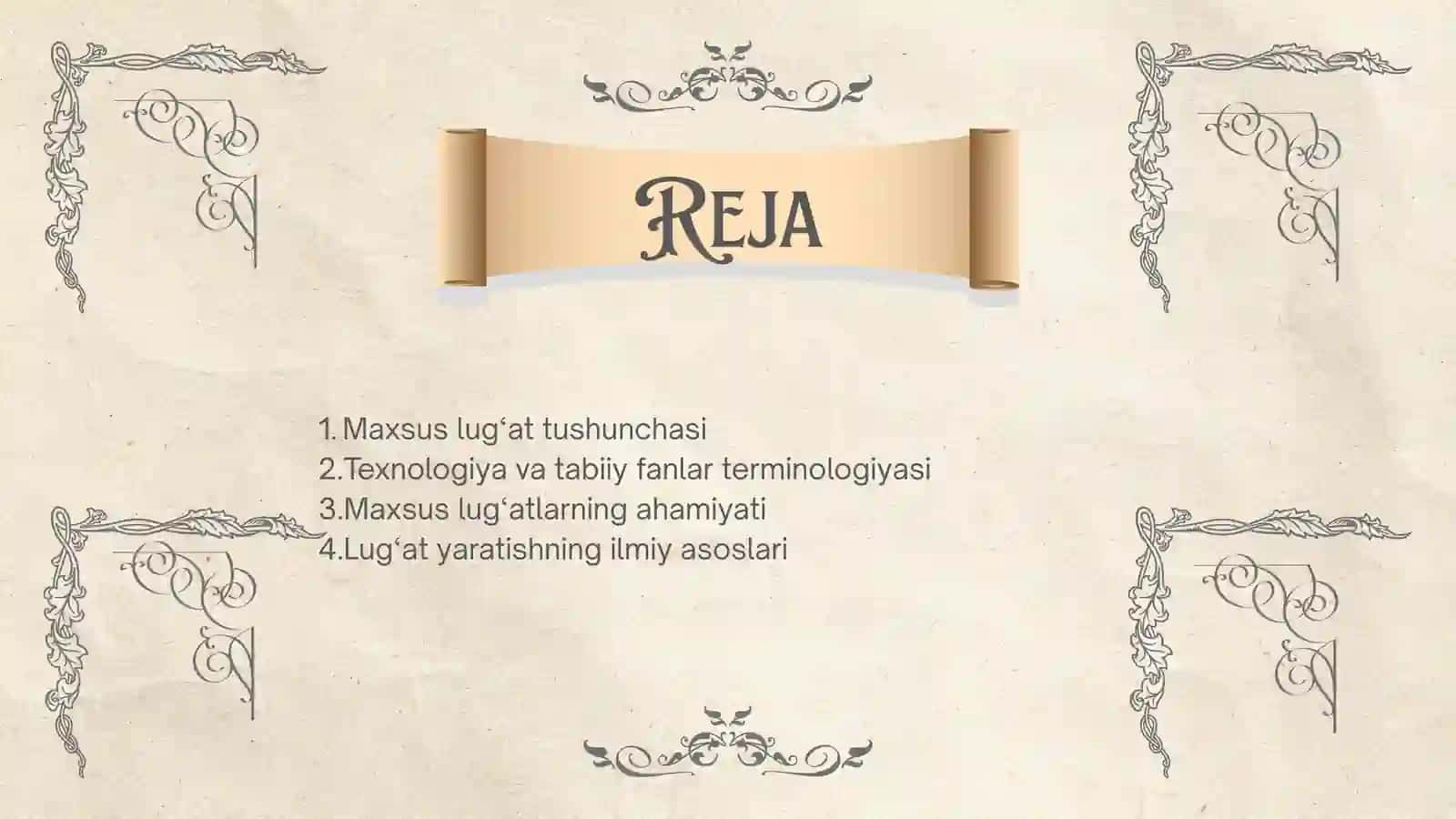 Maxsus lug‘atlar yaratish 2