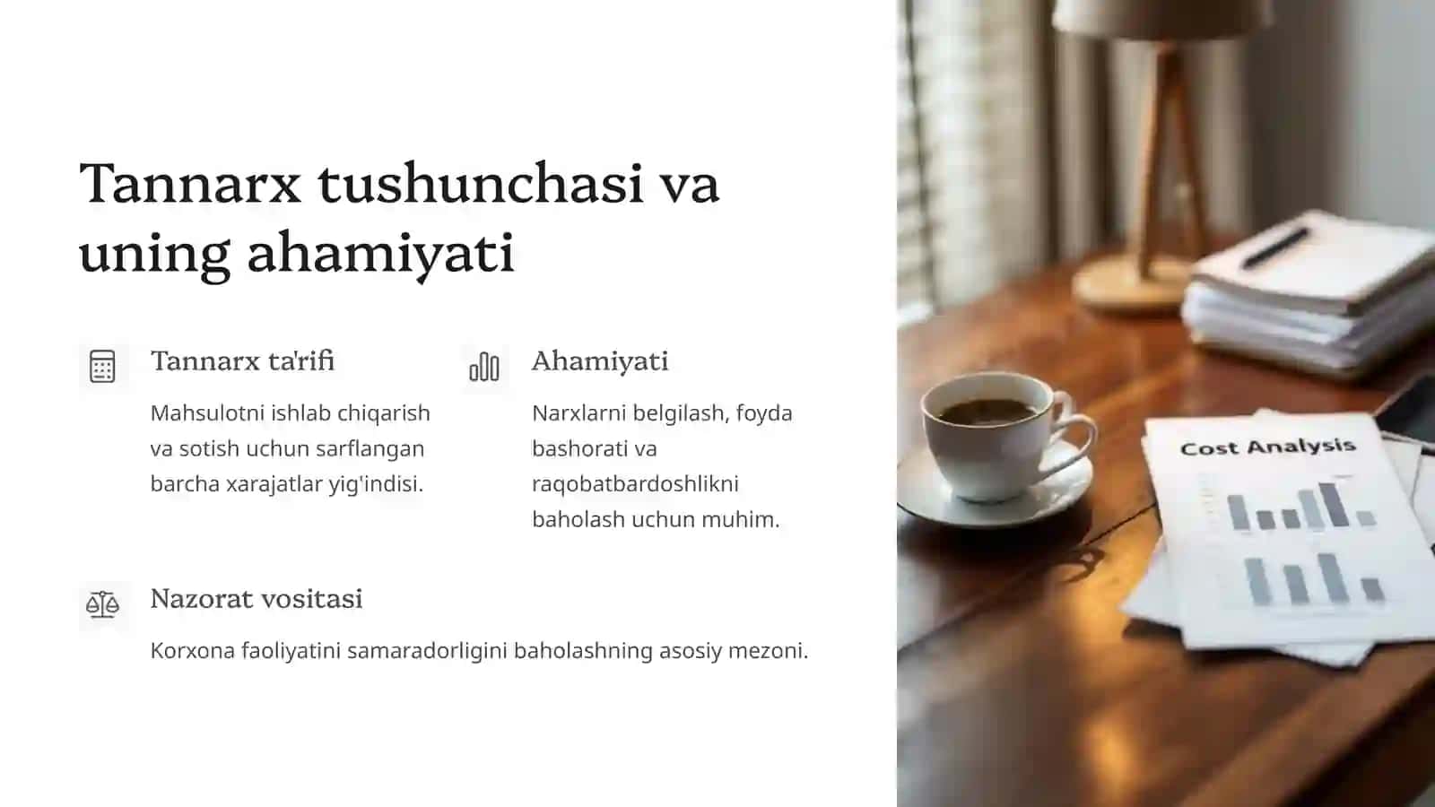 Sanoatda tannarx foyda va ishlab chiqarish rentabilligi 2