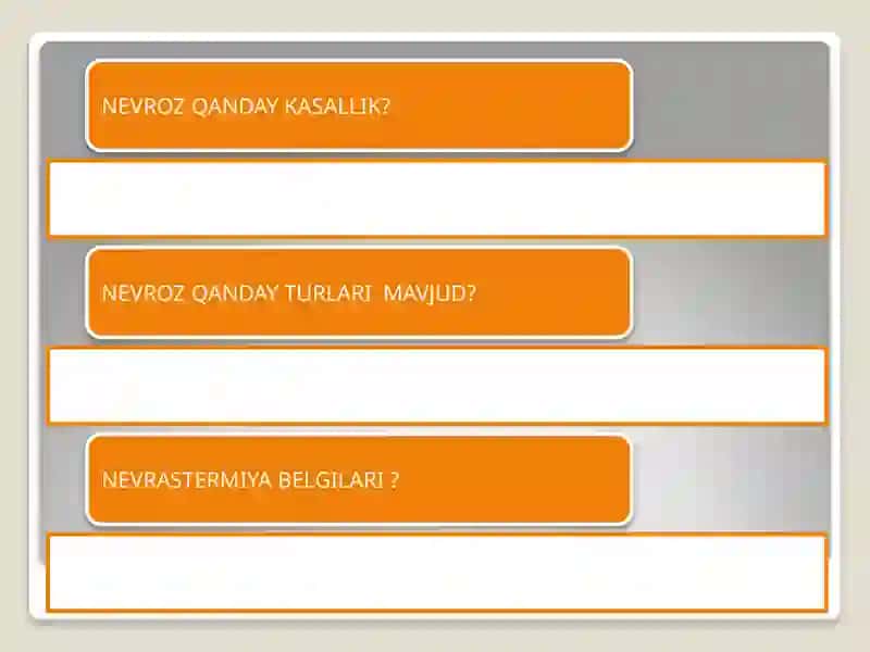 Nevroz Qanday Kasallik 2