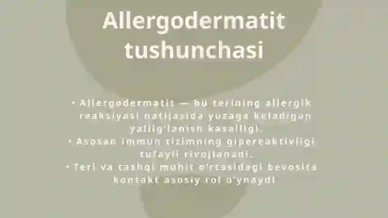 Allergodermatitlar 2