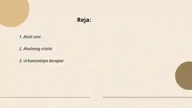 Aholi statistikasi 2