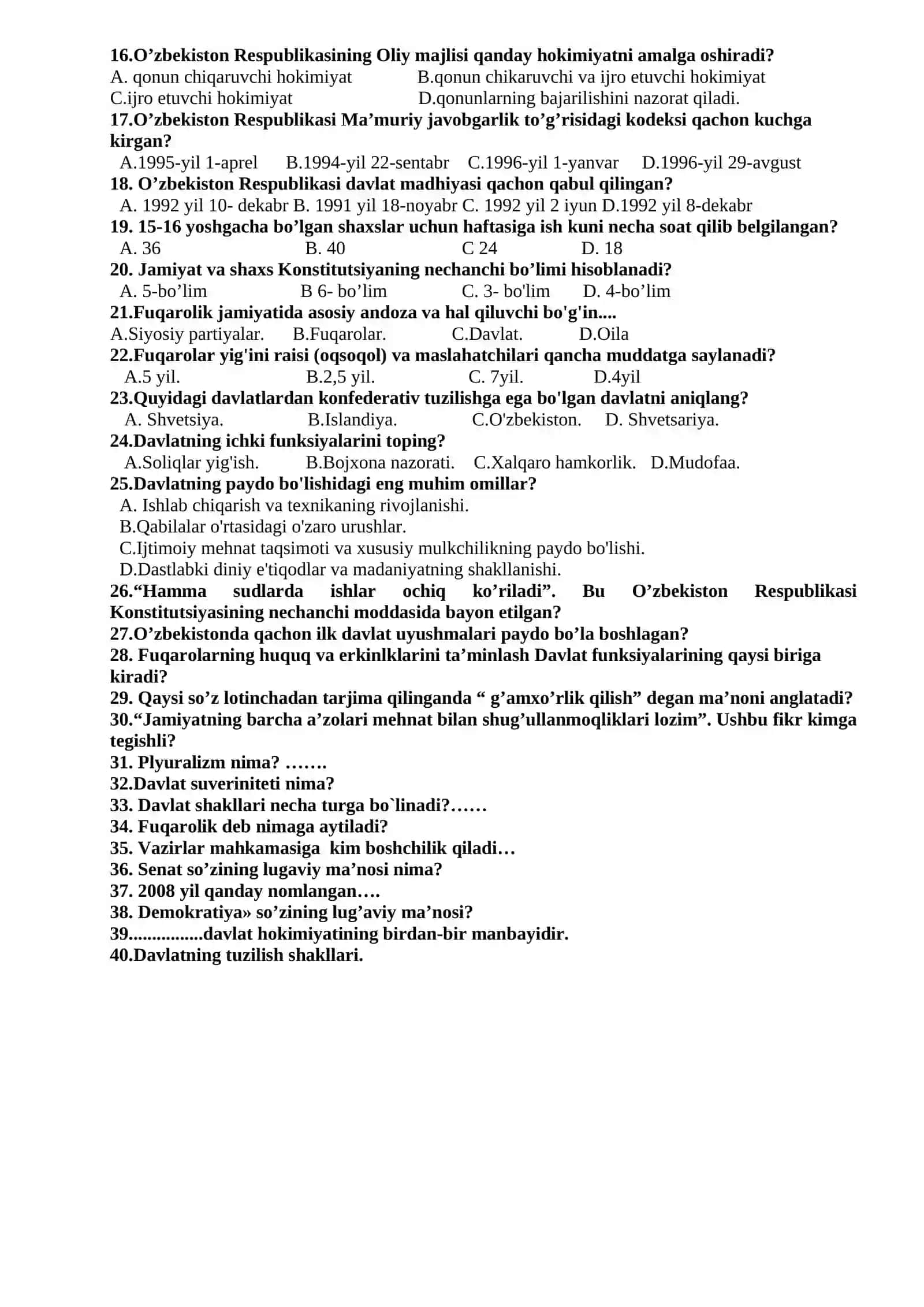 BILIMLAR BELLASHUVINING II (TUMAN) BOSQICHI 2