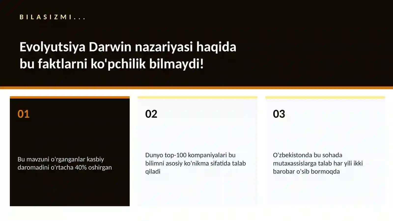 Evolyutsiya Darwin nazariyasi 2
