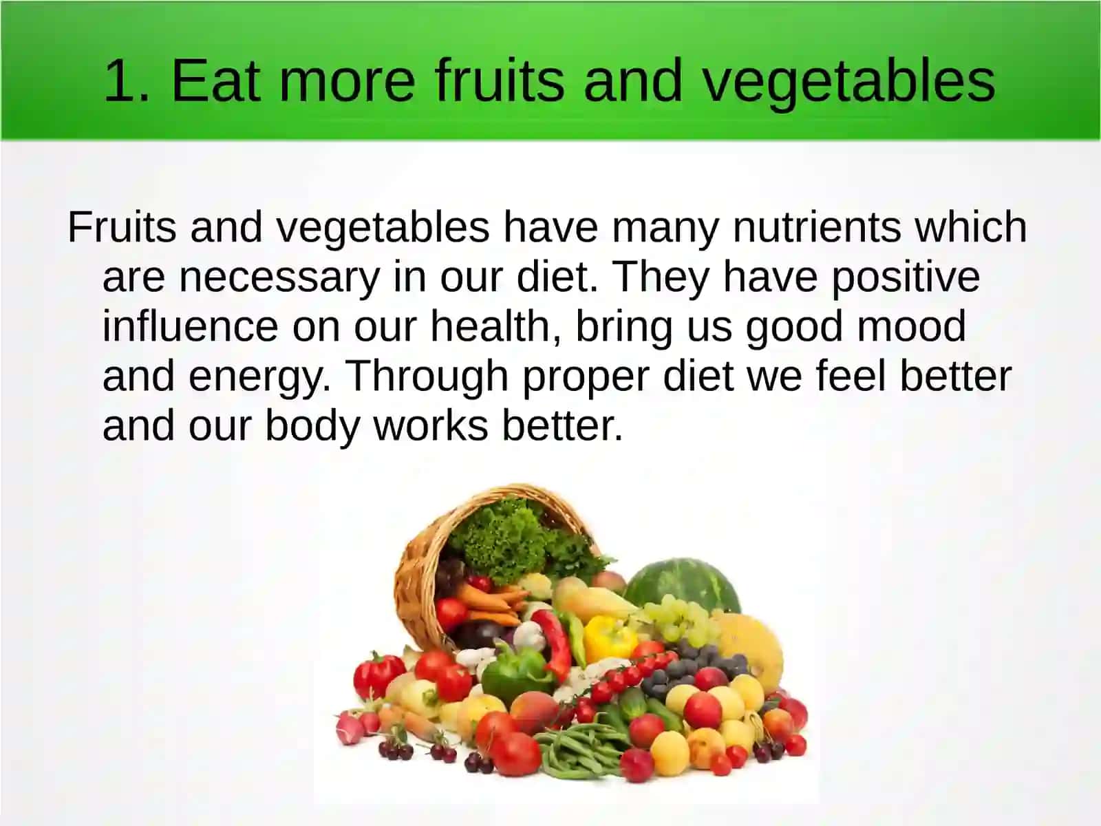 10 Tips for healthy lifestyle 2