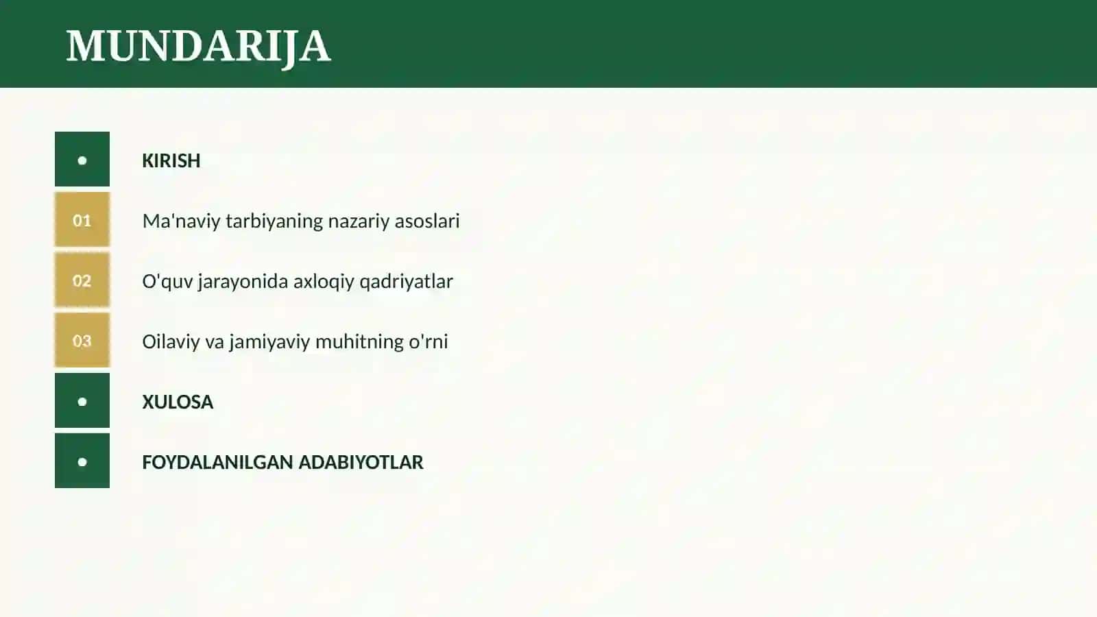 O’QUVCHILARNI MA’NAVIY-AXLOQIY TARBIYALASH 2
