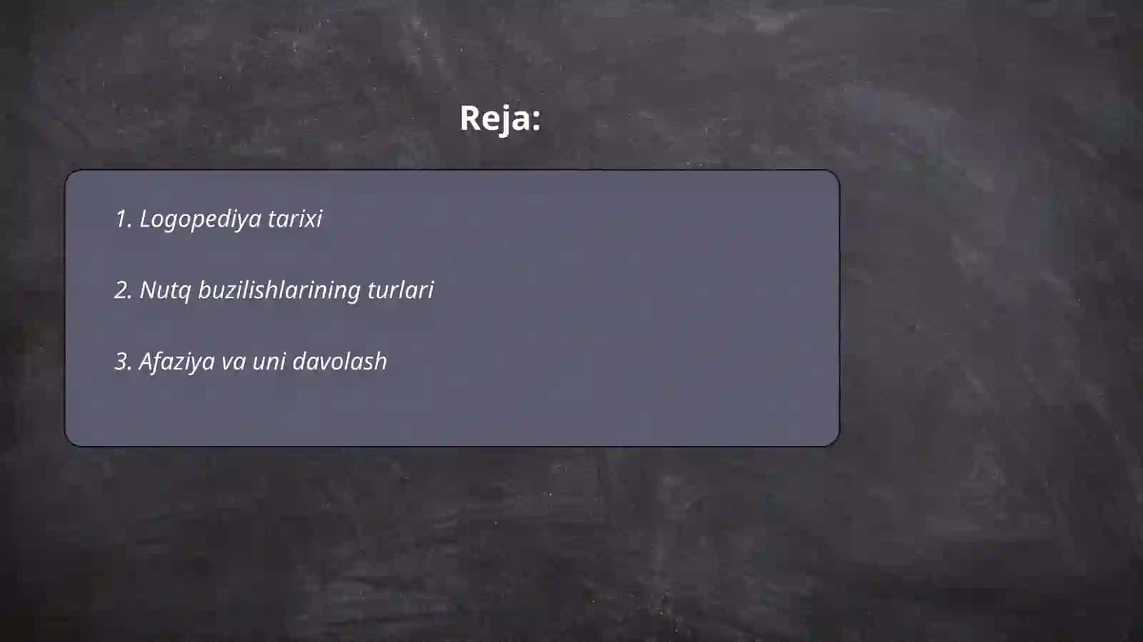 Logopediya haqida 2