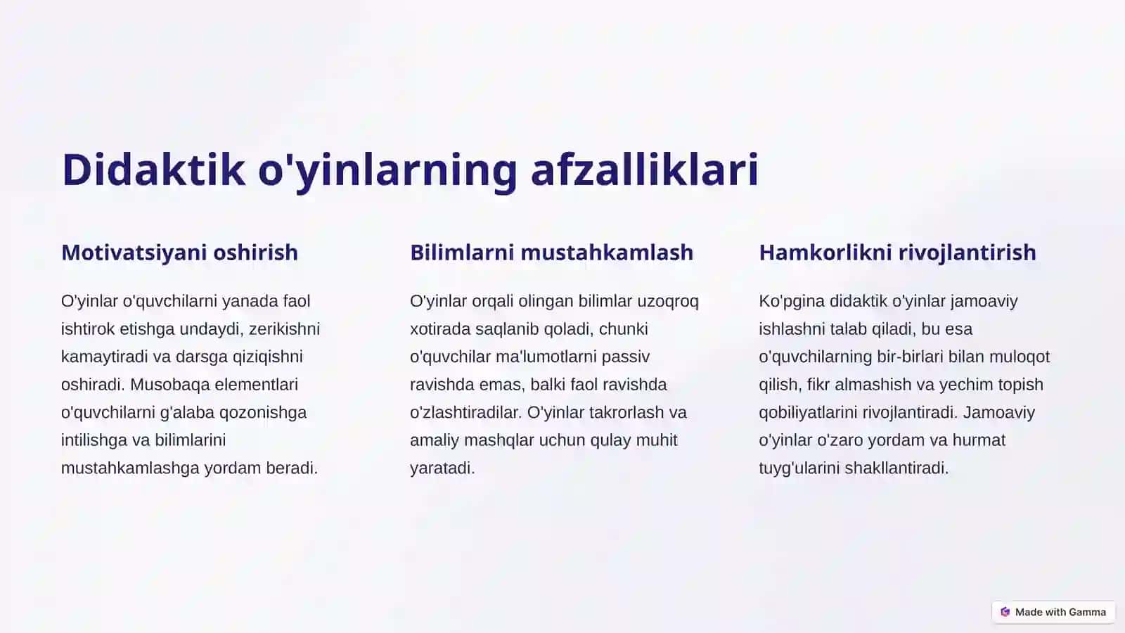 Informatika va axborot texnologiyalarini o'qitishda didaktik o'yinlardan foydalanish 2