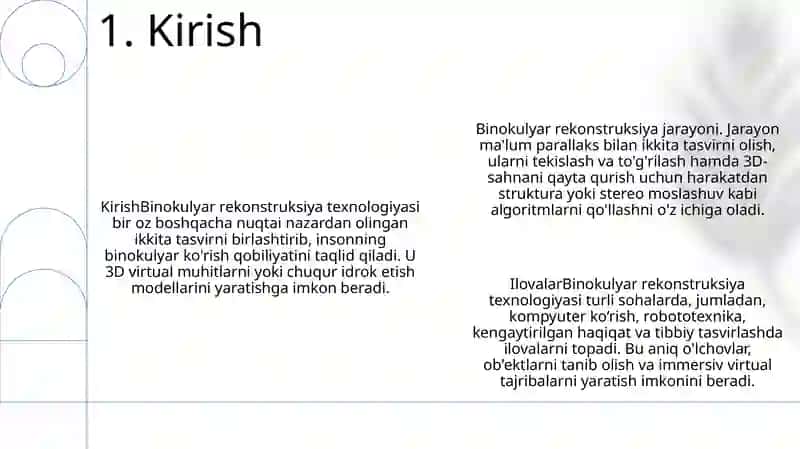 Binolarni Rekonstruksiyalash Texnologiyasi 2