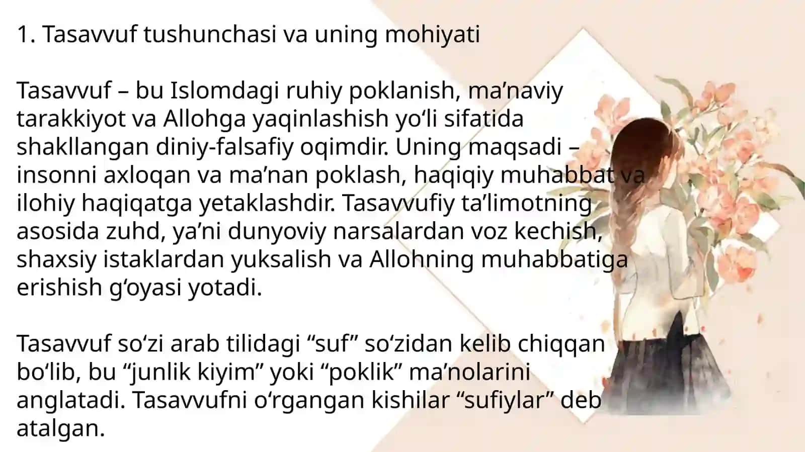 Tasavvuf tushunchasi va uning mohiyati 2