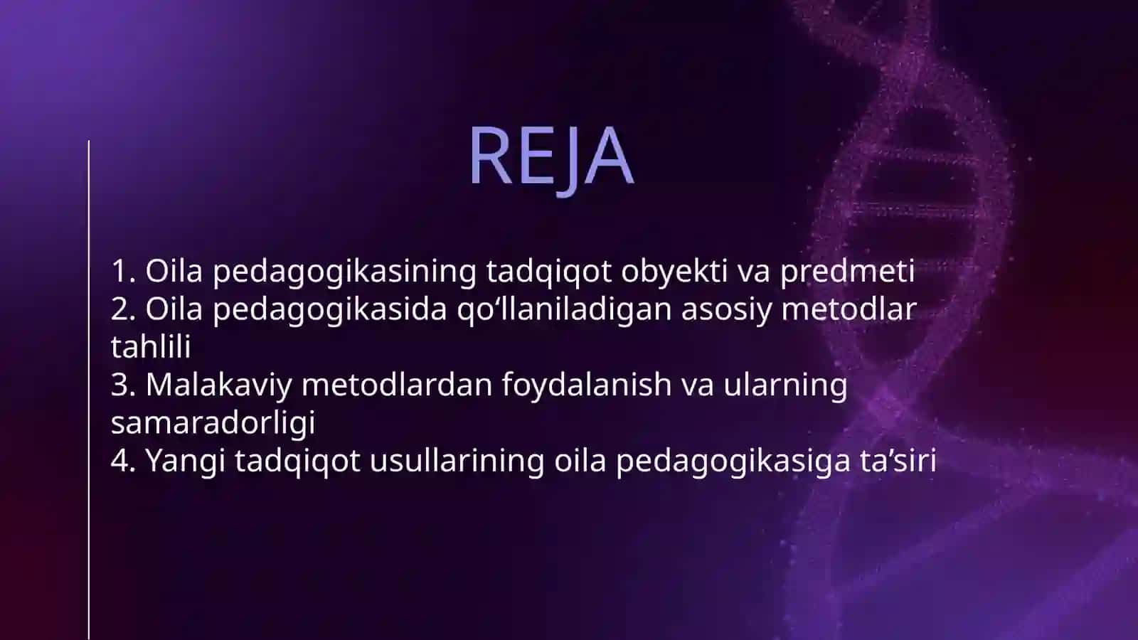 OILA PEDAGOGIKASI FANING TADQIQOT METODLARI 2